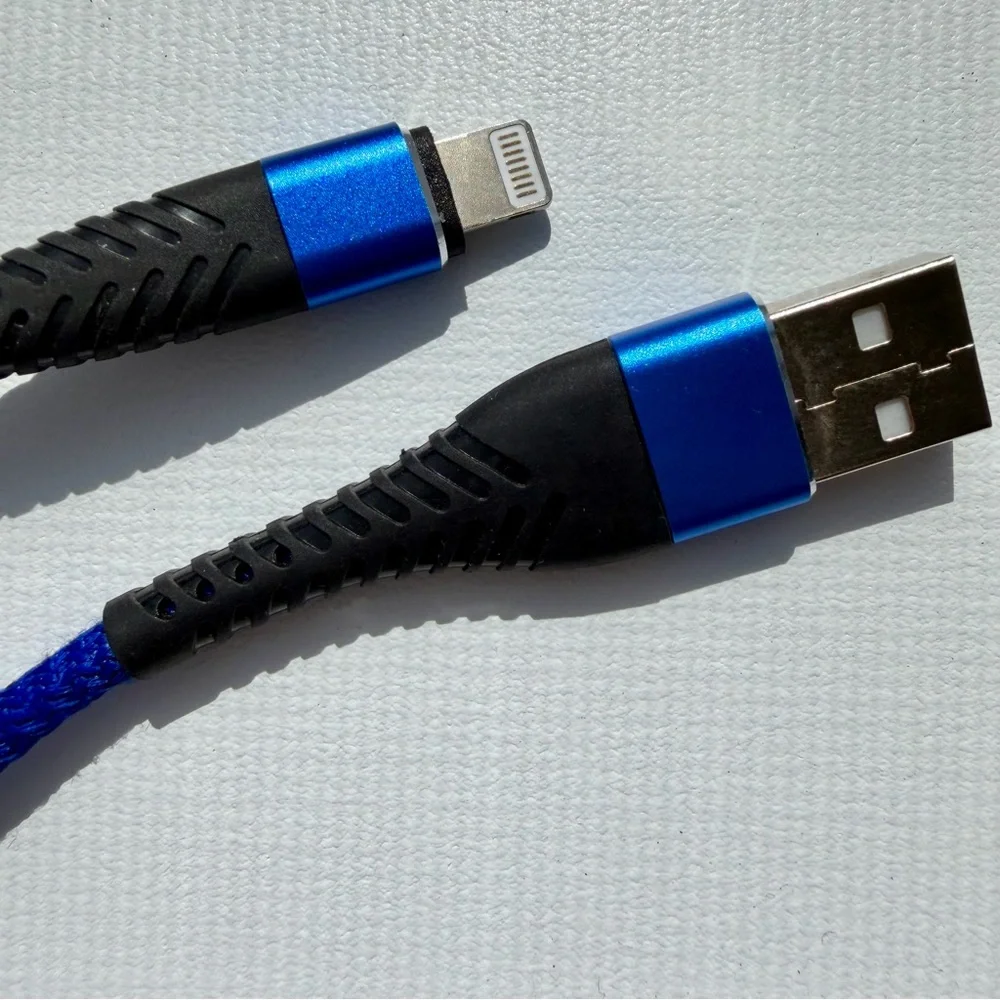 Braided 10 foot Lightning USB Charging Cables, Adapters & Accessories Bundle